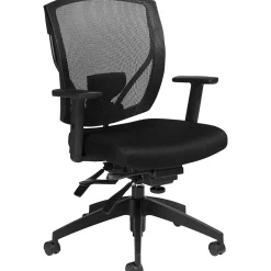 Offices To Go Mesh Multi-Function Task Chair with Arms, Black (OTG2803B)