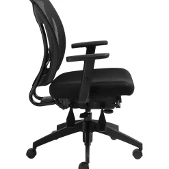 Offices To Go Mesh Multi-Function Task Chair with Arms, Black (OTG2803B)