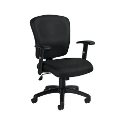 Offices To Go Multi-Function Fabric Task Chair, Black (OTG11850B)