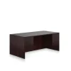 Offices To Go Superior Laminate Double Pedestal Desk, BBF/FF, American Mahogany, 29 1/2"Hx71"Wx36"D