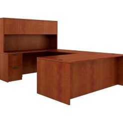 Offices to Go Superior Lam Bundle 2, American Dark Cherry Lam, 71"W x 108"L x 65.5"H / 29.5"H
