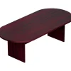 Offices To Go Superior Laminate 95"L Racetrack Conference Table, American Mahogany (SL9544RS-AML)