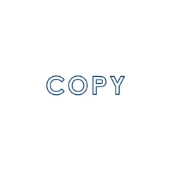 Offistamp® Pre-Inked Stamp, "Copy", Blue Ink