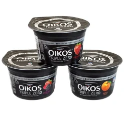 OIKOS Triple Zero Variety Yogurt, 5.3 oz., 18/Pack (01955)