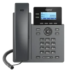 Ooma 2-Line VOIP Phone with Digital Answering, Black (OOMA2602)