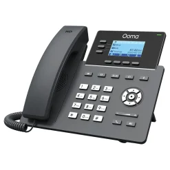Ooma 3-Line VOIP Phone with Digital Answering, Black (OOMA2603)