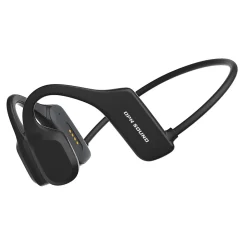 OPN Sound Mercato Bluetooth Open-Ear Neckband Headphones with Microphone, Black (DA3000BL)