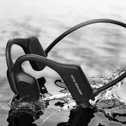 OPN Sound Mercato Bluetooth Open-Ear Neckband Headphones with Microphone, Black (DA3000BL)