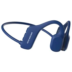 OPN Sound Swym Bluetooth Bone-Conduction Neckband Headphones with Microphone & MP3 Storage, Blue (OS3000BU)