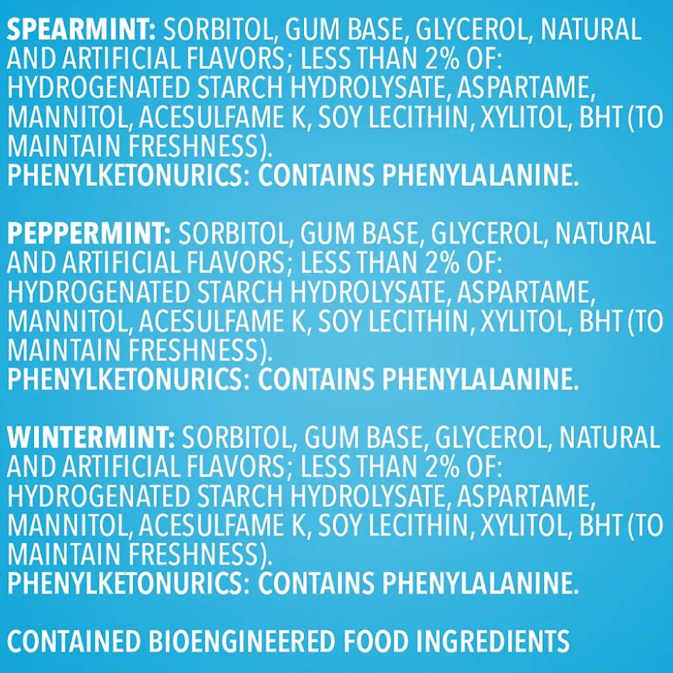 Orbit Mint Sugar Free Gum, Assorted Flavors, 13.4 oz., 200 Pieces/Pack, 200/Pack (MMM27955)