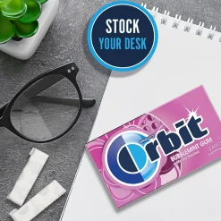 Orbit Sugar Free Gum, Bubblemint, 12/Box (WMW21489)