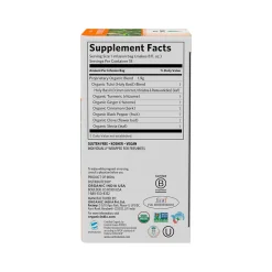 Organic India Decaf Tulsi Turmeric Ginger Tea Bags, 18/Box (801541512324)