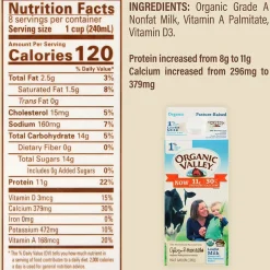 Organic Valley 1% Milk, 64 oz., 3/Pack (307-00349)