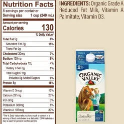 Organic Valley 2% Milk, 64 oz., 3/Pack (307-00347)
