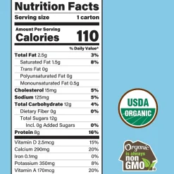 Organic Valley Aseptic Single Serve Milk, 8 Oz, 24/Pack (307-00381)