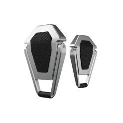 OTM Essentials 2.77" x 0.6" Aluminum Laptop Kickstand, Silver/Black (OB-A2F)