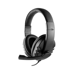 OTM Essentials Stereo Computer Headset, Over-the-Head, Black (OB-AOK)