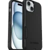 OtterBox Commuter Rugged Case for iPhone 13/14/15, Shock Absorbing, Black (77-92605)