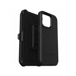 OtterBox Defender Case for iPhone 15 Pro Max, Shock Absorbing, Black (77-92550)