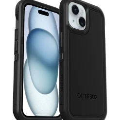 OtterBox Defender XT MagSafe Rugged Case for iPhone 15/14/13, Shock Absorbing, Black (77-92970)