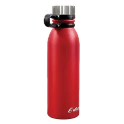 Outdoors Professional Stainless Steel Double-Walled Vacuum-Insulated Travel Bottle, 20 oz., Red (OUTD0247)