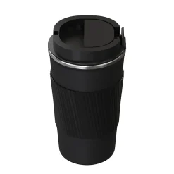 Outdoors Professional Stainless Steel Double-Walled Vacuum Insulated Coffee Cup, 17.2 oz., Black (OUTD9447)