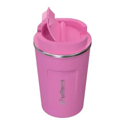 Outdoors Professional Stainless Steel Double-Walled Vacuum Insulated Coffee Cup, 12.8 oz., Pink (OUTD9430)