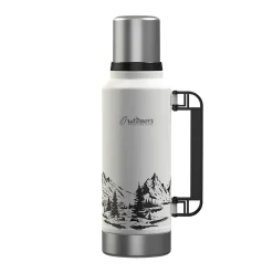 Outdoors Professional Stainless Steel Vacuum Insulated Termo Classic Water Bottle, 33 oz., White Mountains (OUTD9386)