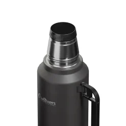 Outdoors Professional Stainless Steel Vacuum Insulated Termo Classic Water Bottle, 33 oz., Black Waves (OUTD9379)