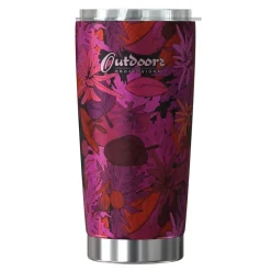 Outdoors Professional Stainless Steel Double-Walled Vacuum Insulated Classic Tumbler, 20 oz., Tropical Purple (OUTD9317)