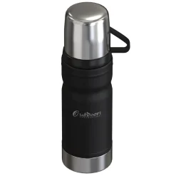 Outdoors Professional Stainless Steel Vacuum Insulated Termo Go Water Bottle, 25.3 oz., Black (OUTD9324)