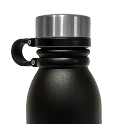 Outdoors Professional Stainless Steel Double-Walled Vacuum-Insulated Travel Bottle, 20 oz., Black (OUTD3675)