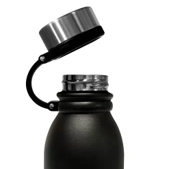 Outdoors Professional Stainless Steel Double-Walled Vacuum-Insulated Travel Bottle, 20 oz., Black (OUTD3675)