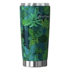 Outdoors Professional Stainless Steel Double-Walled Vacuum Insulated Classic Tumbler, 20 oz., Tropical Green (OUTD9300)