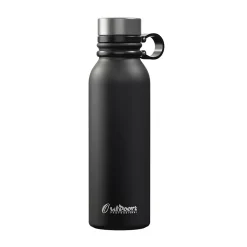 Outdoors Professional Stainless Steel Double-Walled Vacuum-Insulated Travel Bottle, 20 oz., Retro Good Vibes (OUTD9294)