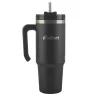 Outdoors Professional Stainless Steel Double-Walled Vacuum Insulated Tumbler with Straw, 30 oz., Black (OUTD9027)