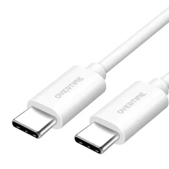 Overtime Overtime USBC Certified Charging Cables USB-C to USB-C Charging Cable, 6 ft., White, 3/Pack (MFIBLACK10FT)