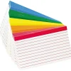 Oxford Color Coded 3" x 5" Index Cards, Lined, Assorted Colors, 100/Pack (4753)