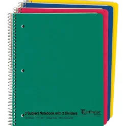 Oxford Earthwise 3-Subject Notebooks, 8.5