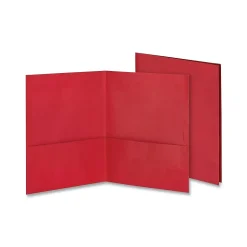 Oxford® Extra-Large Twin Pocket Portfolio, Red