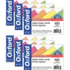 Oxford Glow Index Cards, 4" x 6", 100 Per Pack, 6 Packs (ESS99755-6)