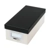 Oxford Index Card File Box, 1000-Card Capacity, Marble White/Black (OXF 406350)