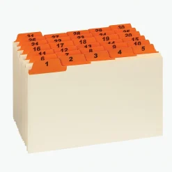 Oxford Laminated Tab Daily Index Card Guides, 5