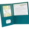 Oxford® 2-Pocket Portfolio Folder, Blue, 10/Pack (00571)
