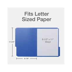 Oxford Poly File Folders, 1/3-Cut Tab, Letter-Size, Assorted Colors, 24/Pack (52004)
