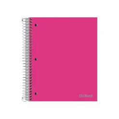 Oxford 5-Subject Notebooks, 8.5" x 11", College Ruled, 200 Sheets, Assorted Colors (10588)