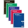 Oxford 1-Subject Notebooks, 8" x 10.5", Wide Ruled, 70 Sheets, Each (65000)