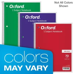 Oxford 1-Subject Notebooks, 8