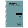 Oxford 1-Subject Notebooks, 5" x 7.75", College Ruled, 80 Sheets, Blue (65119)