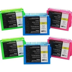 Oxford View Front Spiral Index Cards, 3" x 5", Pack of 6 (ESS73138-6)